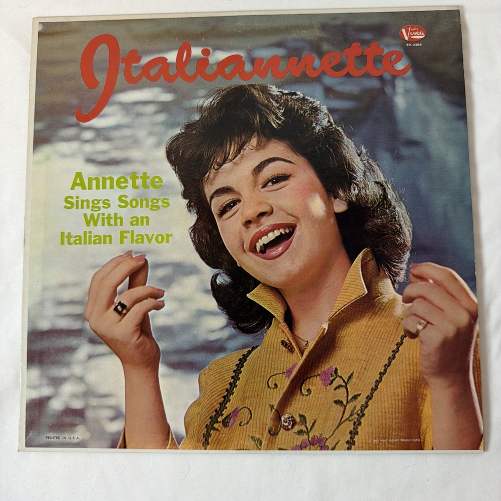 Annette Sings Songs With Italian Flavor  Italiannette BV 3304 Vinyl LP 1960